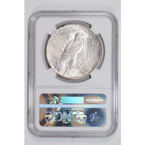 1934-D PEACE DOLLAR NGC MS62 KENNEDY COLLECTION (2)