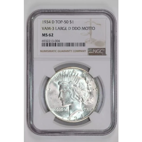 1934 D VAM-3 LARGE D DDO MOTTO