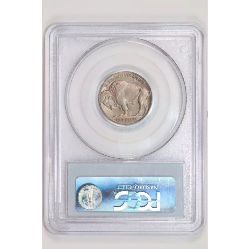 1937-D 3 LEGS BUFFALO NICKEL PCGS MS62 (2)