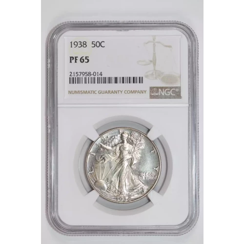 1938 PROOF WALKING LIBERTY HALF DOLLAR NGC PR65 (2)