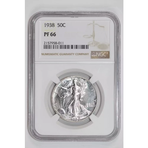 1938 PROOF WALKING LIBERTY HALF DOLLAR NGC PR66 (2)