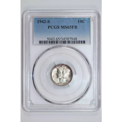 1942-S 10C, FB