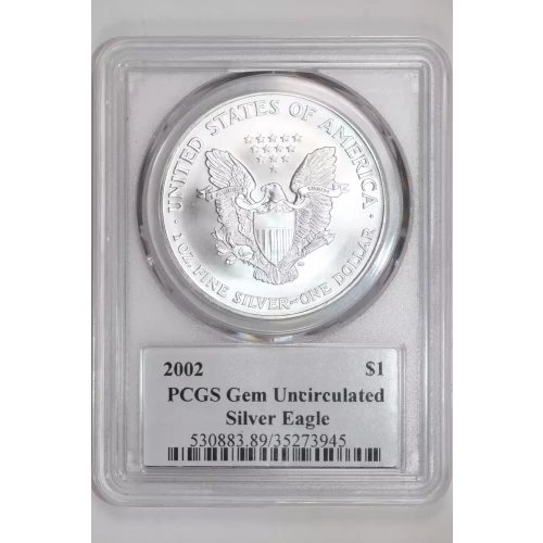 2002 $1 Silver Eagle Mercanti Signature (2)