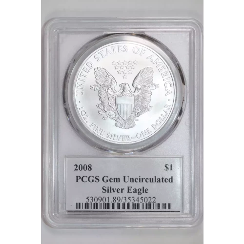2008 $1 Silver Eagle Mercanti Signature (2)