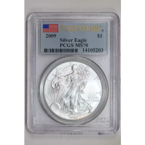 2009 $1 Silver Eagle First Strike