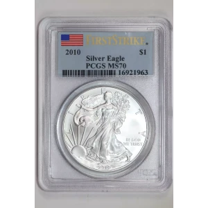 2010 $1 Silver Eagle First Strike