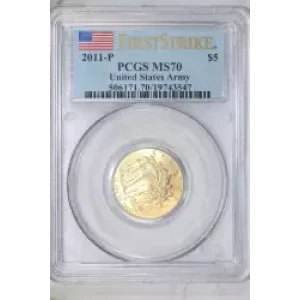 2011-P $5 United States Army First Strike