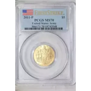 2011-P $5 United States Army First Strike