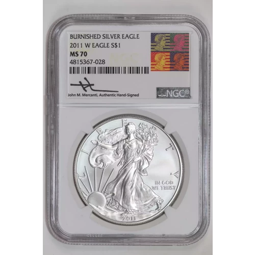 2011 W BURNISHED SILVER EAGLE 