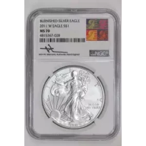 2011 W BURNISHED SILVER EAGLE 