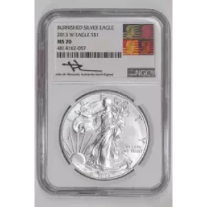 2013 W BURNISHED SILVER EAGLE 