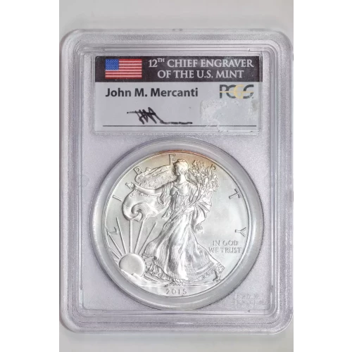 2015-W $1 Burnished Silver Eagle First Day of Issue-Washington DC Mercanti (2)
