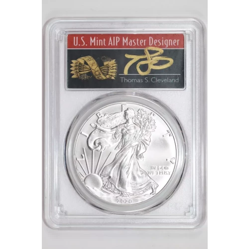 2020 $1 Silver Eagle First Strike Cleveland Arrows 1 of 1000