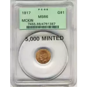 Classic Commemorative Gold--- McKinley Memorial 1916-1917 -Gold- 1 Dollar (3)