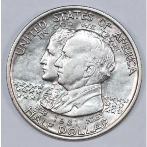 Classic Commemorative Silver--- Alabama Centennial 1921 -Silver- 0.5 Dollar