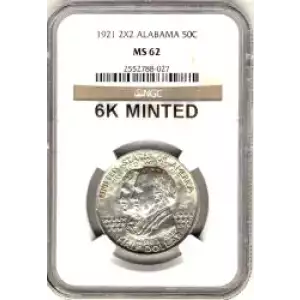 Classic Commemorative Silver--- Alabama Centennial 1921 -Silver- 0.5 Dollar (3)