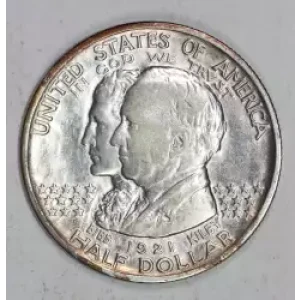 Classic Commemorative Silver--- Alabama Centennial 1921 -Silver- 0.5 Dollar