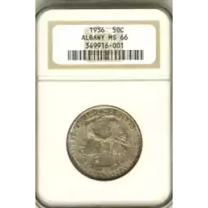 Classic Commemorative Silver--- Albany, New York, Charter 1936 -Silver- 0.5 Dollar (3)