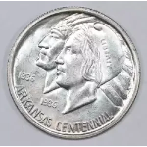 Classic Commemorative Silver--- Arkansas Centennial 1935-1939-Silver- 0.5 Dollar
