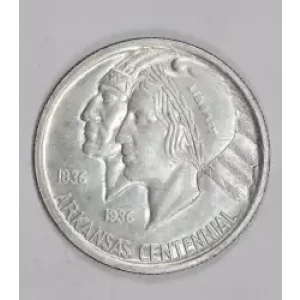 Classic Commemorative Silver--- Arkansas Centennial 1935-1939-Silver- 0.5 Dollar