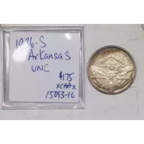 Classic Commemorative Silver--- Arkansas Centennial 1935-1939-Silver- 0.5 Dollar