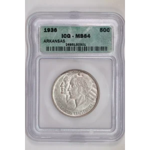 Classic Commemorative Silver--- Arkansas Centennial 1935-1939-Silver- 0.5 Dollar