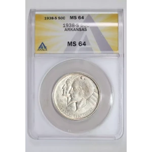 Classic Commemorative Silver--- Arkansas Centennial 1935-1939-Silver- 0.5 Dollar