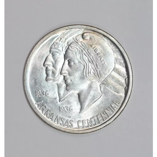 Classic Commemorative Silver--- Arkansas Centennial 1935-1939-Silver- 0.5 Dollar