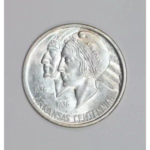 Classic Commemorative Silver--- Arkansas Centennial 1935-1939-Silver- 0.5 Dollar
