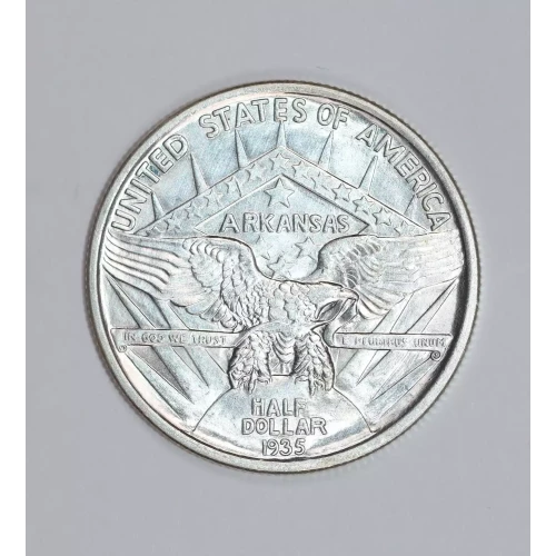 Classic Commemorative Silver--- Arkansas Centennial 1935-1939-Silver- 0.5 Dollar (2)