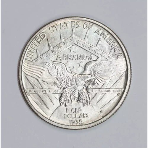 Classic Commemorative Silver--- Arkansas Centennial 1935-1939-Silver- 0.5 Dollar (2)