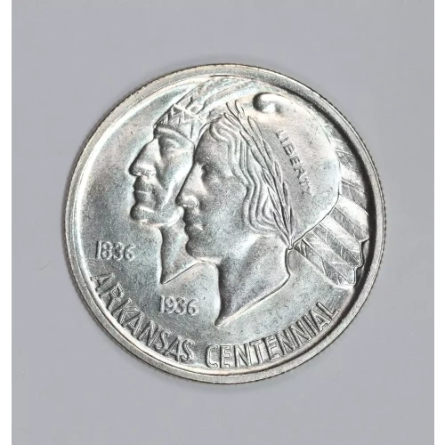 Classic Commemorative Silver--- Arkansas Centennial 1935-1939-Silver- 0.5 Dollar