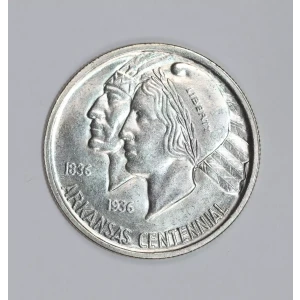 Classic Commemorative Silver--- Arkansas Centennial 1935-1939-Silver- 0.5 Dollar