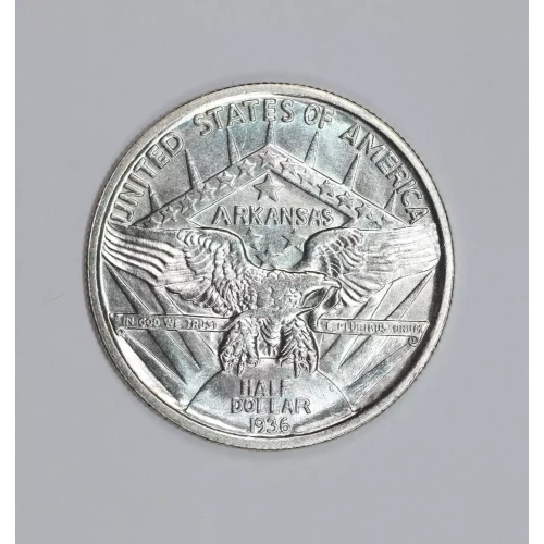 Classic Commemorative Silver--- Arkansas Centennial 1935-1939-Silver- 0.5 Dollar (2)