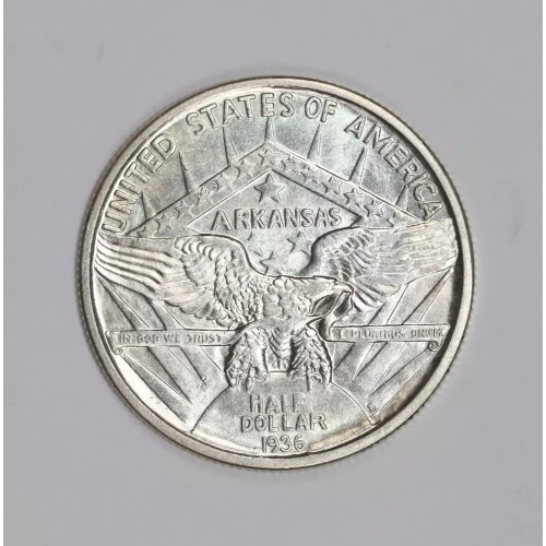 Classic Commemorative Silver--- Arkansas Centennial 1935-1939-Silver- 0.5 Dollar (2)