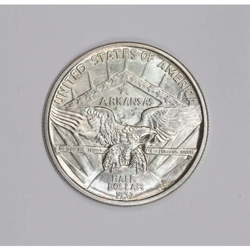 Classic Commemorative Silver--- Arkansas Centennial 1935-1939-Silver- 0.5 Dollar (2)