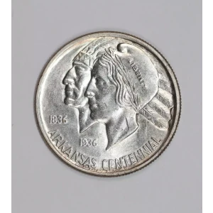 Classic Commemorative Silver--- Arkansas Centennial 1935-1939-Silver- 0.5 Dollar