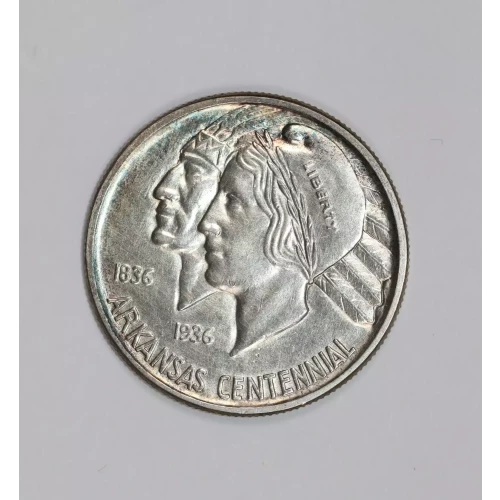 Classic Commemorative Silver--- Arkansas Centennial 1935-1939-Silver- 0.5 Dollar