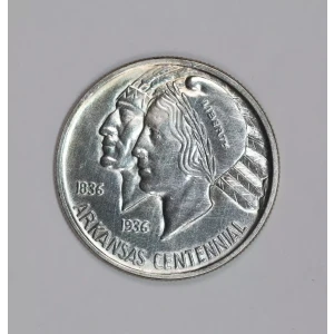Classic Commemorative Silver--- Arkansas Centennial 1935-1939-Silver- 0.5 Dollar