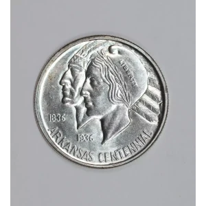 Classic Commemorative Silver--- Arkansas Centennial 1935-1939-Silver- 0.5 Dollar