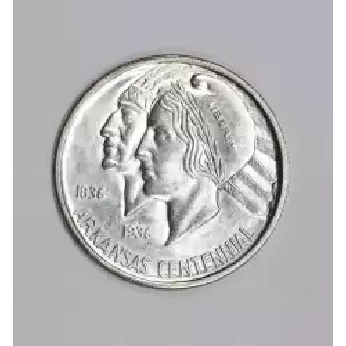 Classic Commemorative Silver--- Arkansas Centennial 1935-1939-Silver- 0.5 Dollar