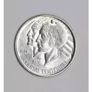 Classic Commemorative Silver--- Arkansas Centennial 1935-1939-Silver- 0.5 Dollar