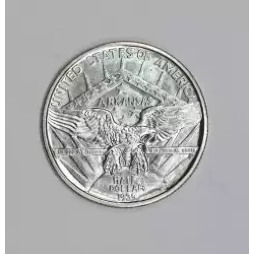 Classic Commemorative Silver--- Arkansas Centennial 1935-1939-Silver- 0.5 Dollar (2)