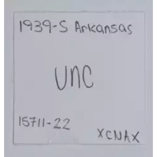 Classic Commemorative Silver--- Arkansas Centennial 1935-1939-Silver- 0.5 Dollar (3)