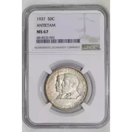 Classic Commemorative Silver--- Battle of Antietam Anniversary 1937 -Silver- 0.5 Dollar