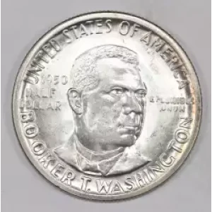 Classic Commemorative Silver--- Booker T. Washington Memorial 1946-1951-Silver- 0.5 Dollar