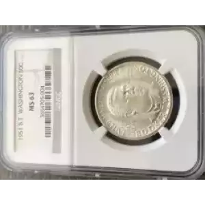 Classic Commemorative Silver--- Booker T. Washington Memorial 1946-1951-Silver- 0.5 Dollar (3)