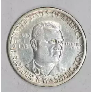 Classic Commemorative Silver--- Booker T. Washington Memorial 1946-1951-Silver- 0.5 Dollar