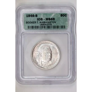 Classic Commemorative Silver--- Booker T. Washington Memorial 1946-1951-Silver- 0.5 Dollar