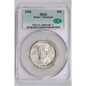 Classic Commemorative Silver--- Booker T. Washington Memorial 1946-1951-Silver- 0.5 Dollar